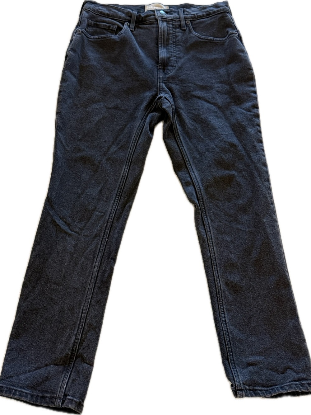 Everlane Black High Rise Straight Leg Jeans Women’s Size 26 Cropped